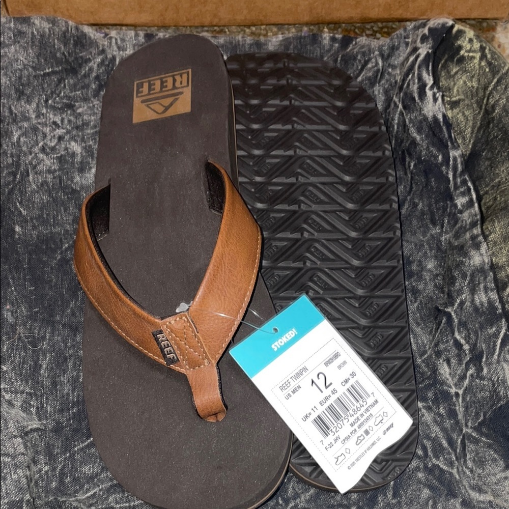 Reef Men's Brown Flip Flops